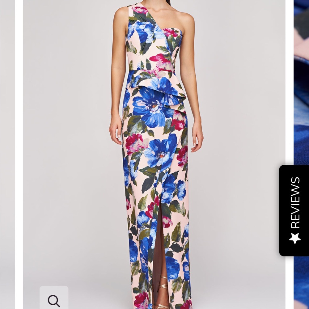 Floral One-Shoulder Dress